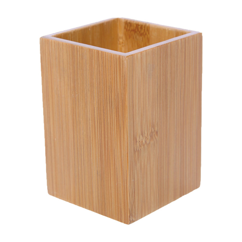 Evideco Ecobio Bamboo Square Bathroom Toothbrush Holder & Reviews Wayfair